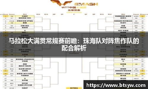 马拉松大满贯常规赛前瞻：珠海队对阵焦作队的配合解析
